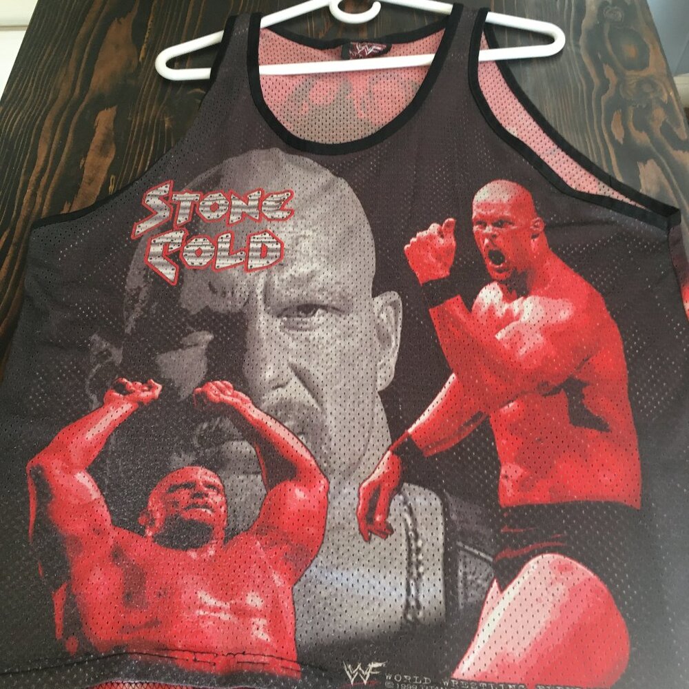 1999 Mens WWF Jersey (Stone Cold, Degeneration X) -Size unknown.